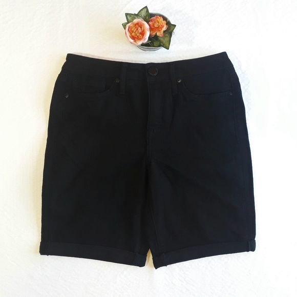 Seven 7 | Bermuda black jeans rolled cuffs - Picture 5 of 16